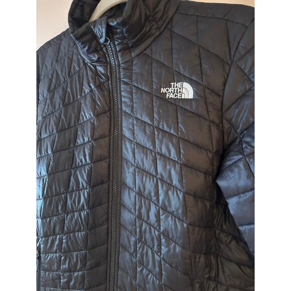 Youth Junior North Face Puffer Jacket Large 14/16 Black Thermoball - Picture 3 of 13